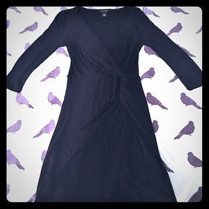 NWOT White House Black Market Black Wrap Dress XS